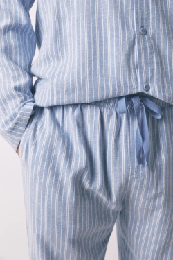 Чоловіча класична бавовняна піжама в смужку