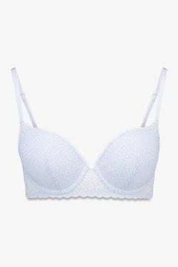 GORGEOUS Голубой кружевной бюстгальтер пуш-ап