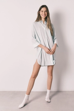 Нічна сорочка у смужку та клітинку Vichy