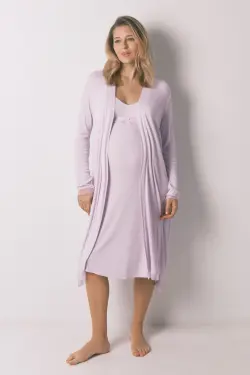 Халат-міді "maternity" у рубчик