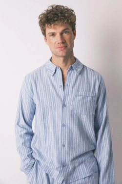 Чоловіча класична бавовняна піжама в смужку