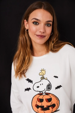 Флисовая пижама Snoopy с тыквой