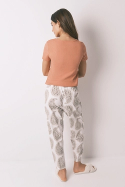 Бавовняні штани з принтом пейслі