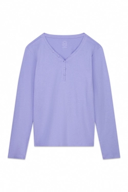 Футболка с длинным рукавом из хлопкового трикотажа