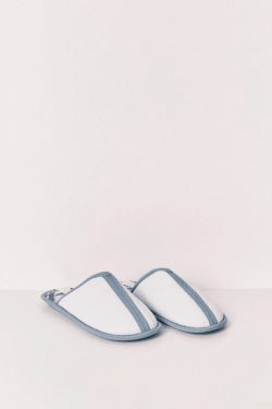 Капці сині з принтом