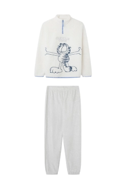 Белая флисовая пижама Garfield