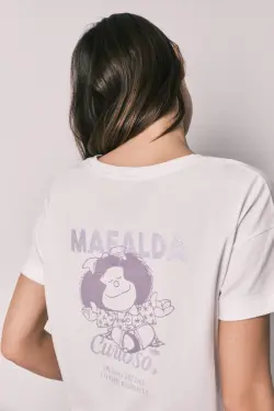 Длинная хлопковая пижама с Мафальдой