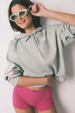 Бесшовные трусы-боксеры розового цвета