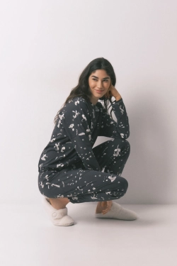 Длинная пижама из хлопка с принтом «Маленький принц».