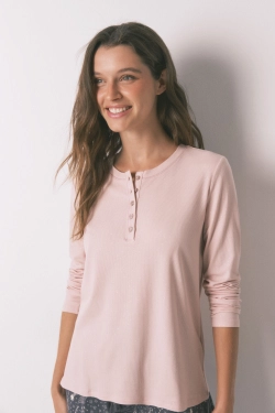 Розовый лонгслив в рубчик с люрексом