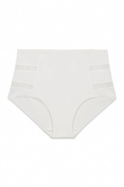Білі коригувальні трусики з високою посадкою