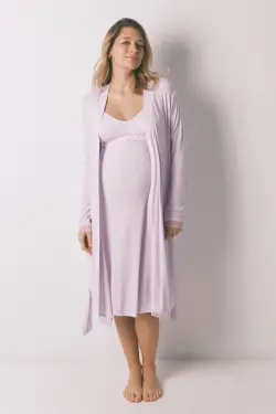 Халат-міді "maternity" у рубчик