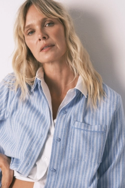 Класична бавовняна піжама в смужку