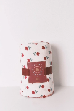 М'який плед із квітковим принтом