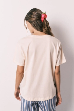 Помаранчева футболка з коротким рукавом зі 100% бавовни