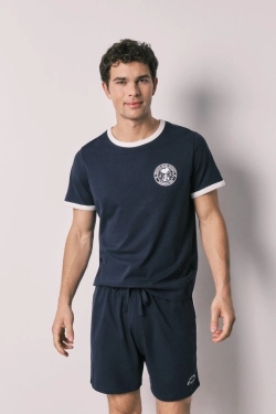 Чоловіча коротка піжама зі 100% бавовни Snoopy