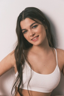 Топ-бюстгальтер белого цвета с цветочным принтом