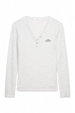 Футболка с длинными рукавами и вафельной текстурой