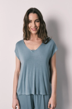 Пижама капри вискозная мягкая розовая