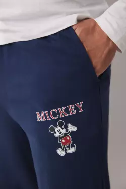 Довга чоловіча піжама Mickey з бавовни