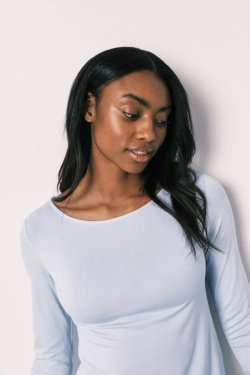 Блакитна коротка піжама з м'якої віскози