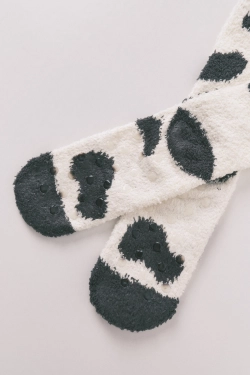 Длинные пушистые носки с 3D принтом