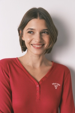 Футболка с длинными рукавами и вафельной текстурой