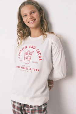 Дитяча бавовняна піжама в клітинку