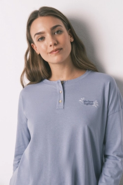 Довга бавовняна піжама