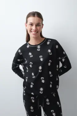 Длинная хлопковая пижама Snoopy Halloween