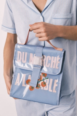 Синя термосумка для ланчу