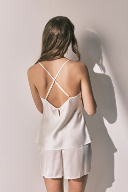 Коротка піжама із сатину