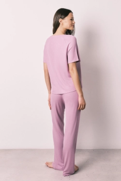 Пижама капри из вафельной ткани