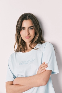 Піжама бавовняна синя в клітинку