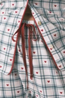 Длинная пижама в клетку