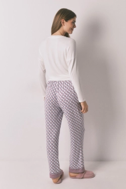 Длинные широкие брюки из мягкого трикотажа