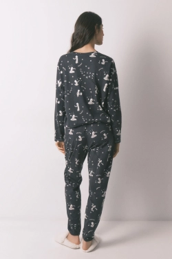 Длинная пижама из хлопка с принтом «Маленький принц».