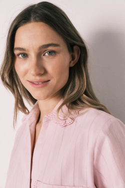 Коротка піжама сорочкового типу з бавовни