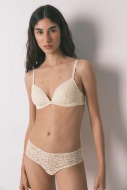 Широкі трусики-бразиліана з мереживом