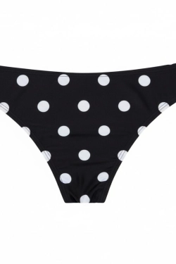 Трусики бікіні класичні з принтом у горошок