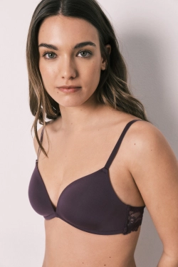 CHARMING Трикутний бюстгальтер з наповнювачем і мереживом