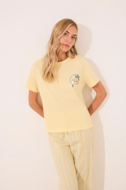 Длинная пижама Snoopy Lemon из хлопка