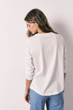 Футболка із довгим рукавом зі 100% бавовни