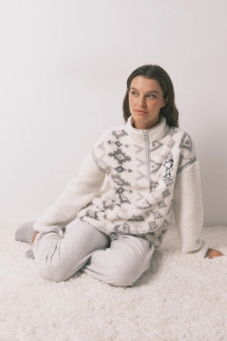 Длинная пижама Snoopy из искусственной овчины и флиса