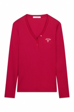 Футболка с длинными рукавами и вафельной текстурой