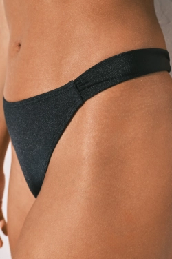 Черные трусики бикини бразилиана на завязках