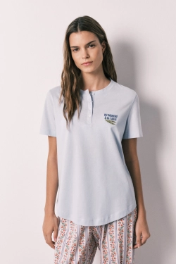 Футболка короткий рукав 100% бавовна синя