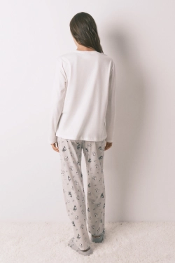 Довга піжама Snoopy з бавовни