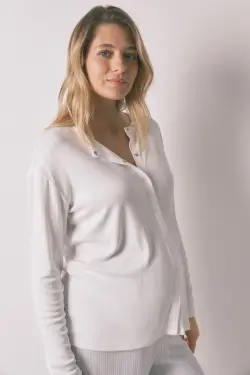 Довга піжама "maternity" трикотажна