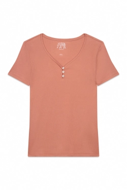 Бавовняна футболка в рубчик